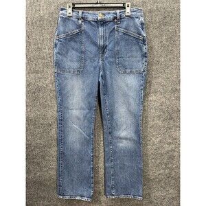 J.Crew High Rise Bootcut Utility Jeans Womens 30 Blue Medium Wash Denim BX549